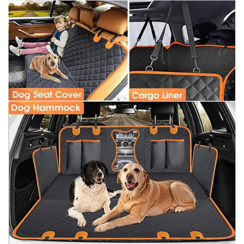 Mishmishe Dog Car Seat Cover: Back Seat Hammock Protector for Pets