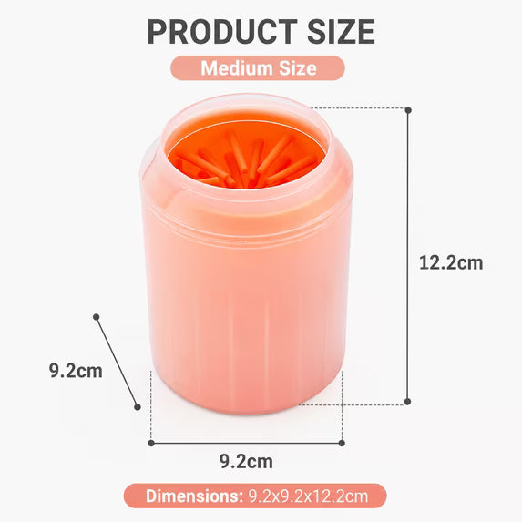 Mishmishe Portable Paw Cleaner Cup: Soft Silicone Brush for Muddy Paws