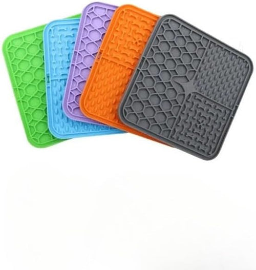 Mishmishe Silicone Lick Mat with Suction Cups – Slow Feeder for Dogs & Cats.