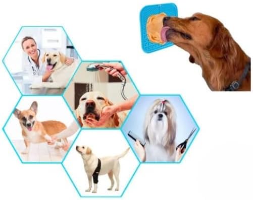 Mishmishe Silicone Lick Mat with Suction Cups – Slow Feeder for Dogs & Cats.