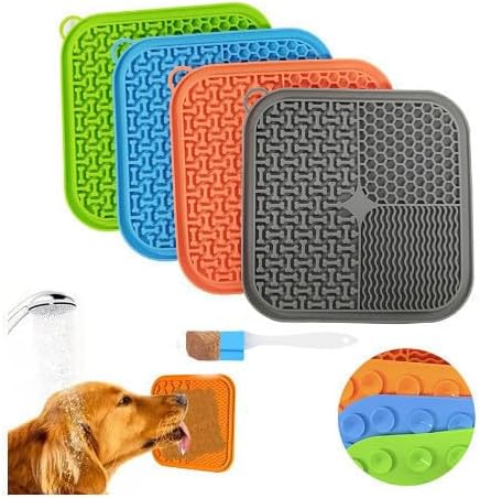Mishmishe Silicone Lick Mat with Suction Cups – Slow Feeder for Dogs & Cats.