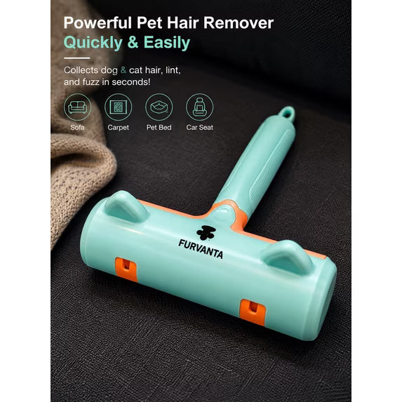 Mishmishe Reusable Pet Hair Remover Roller for Sofas, Clothes & Car Seats