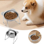 Mishmishe Elevated Stainless Steel Pet Bowls with Stand for Dogs & Cats