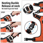 Mishmishe No-Pull Dog Harness: Adjustable Reflective Vest Harness
