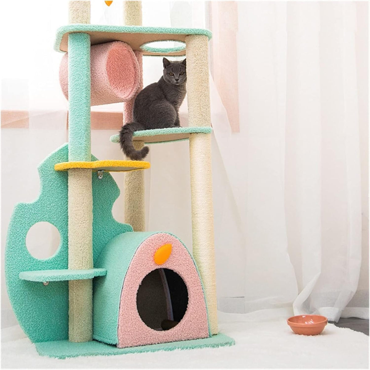 Mishmishe Cat Scratcher Lounge: Reversible Cardboard Scratching Bed for Cats.