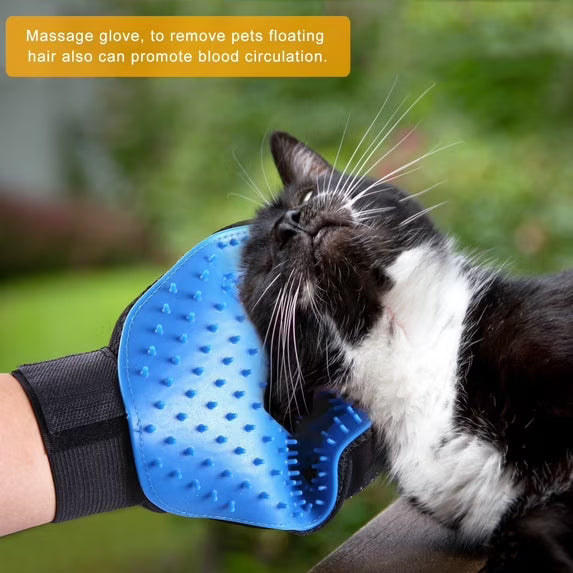 Mishmishe Pet Grooming Glove: Gentle Deshedding Glove for Dogs & Cats