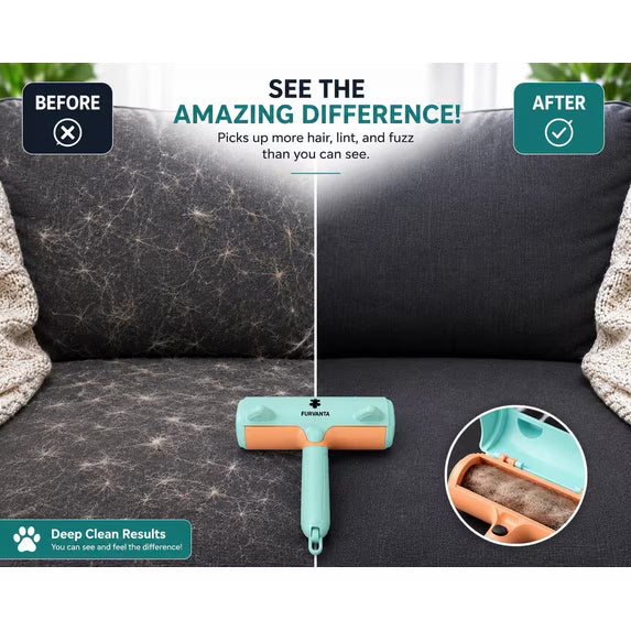 Mishmishe Reusable Pet Hair Remover Roller for Sofas, Clothes & Car Seats