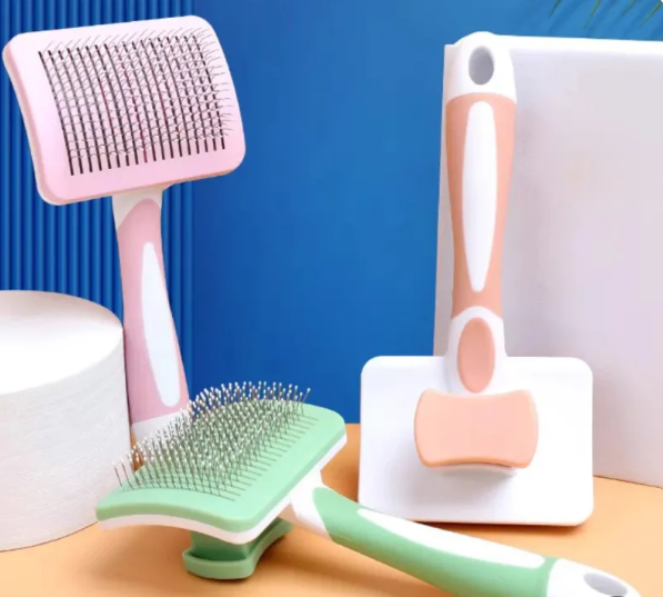 Mishmishe Self-Cleaning Slicker Brush for Cats: Gentle Grooming & Shedding Brush