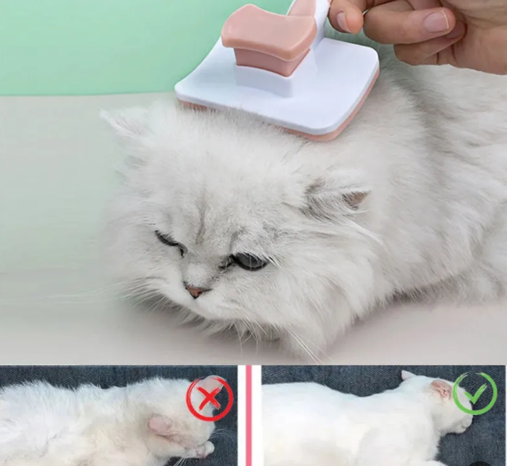 Mishmishe Self-Cleaning Slicker Brush for Cats: Gentle Grooming & Shedding Brush