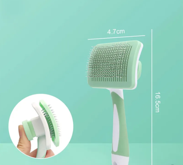Mishmishe Self-Cleaning Slicker Brush for Cats: Gentle Grooming & Shedding Brush