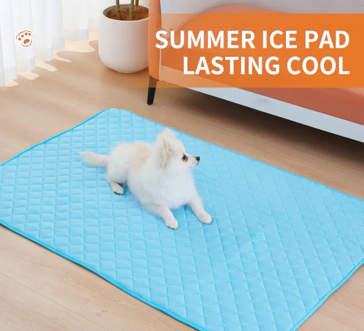 Mishmishe Pet Cooling Mat: Gel Pressure-Activated Pad for Dogs & Cats.