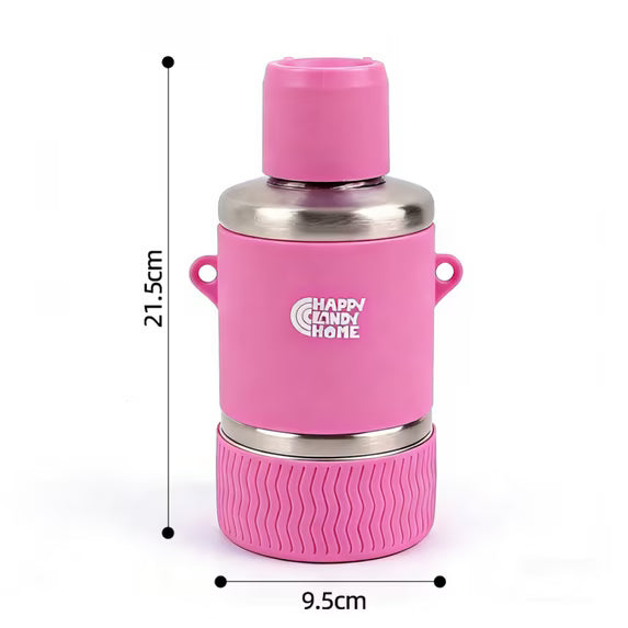 Mishmishe Portable Pet Water Bottle with Built-In Bowl for Walks & Travel