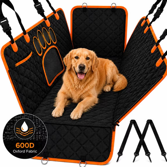 Mishmishe Dog Car Seat Cover: Back Seat Hammock Protector for Pets