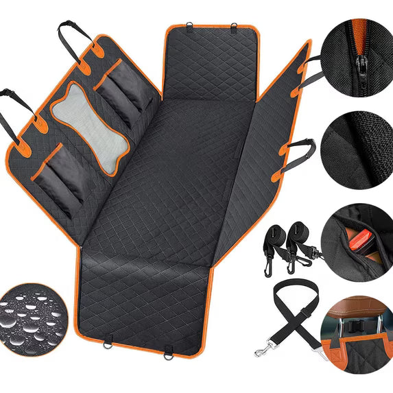 Mishmishe Dog Car Seat Cover: Back Seat Hammock Protector for Pets