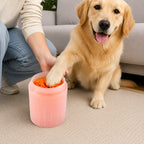 Mishmishe Portable Paw Cleaner Cup: Soft Silicone Brush for Muddy Paws