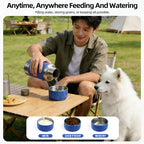 Mishmishe Portable Pet Water Bottle with Built-In Bowl for Walks & Travel