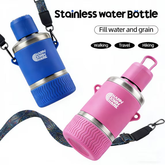 Mishmishe Portable Pet Water Bottle with Built-In Bowl for Walks & Travel