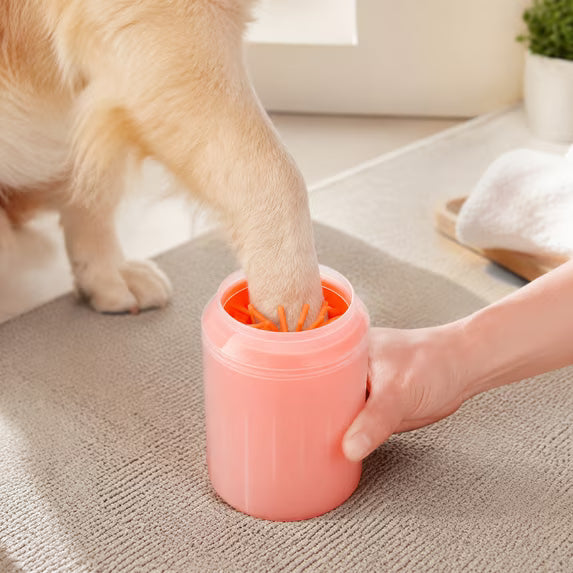 Mishmishe Portable Paw Cleaner Cup: Soft Silicone Brush for Muddy Paws