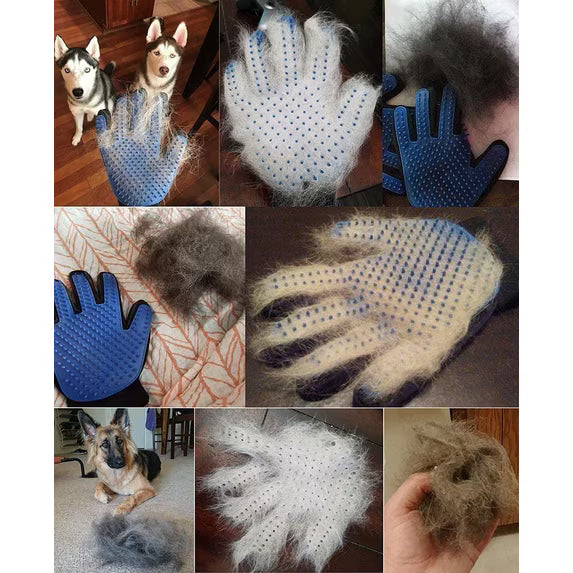 Mishmishe Pet Grooming Glove: Gentle Deshedding Glove for Dogs & Cats